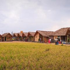 Bamboo huts