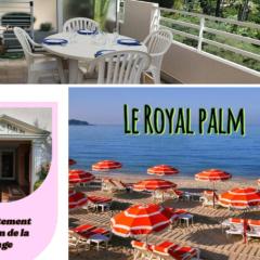 Royal Palm Juan les pins -Appartement 53M2 avec terrasse ensolleillée 5e dernier étage 200m de la plage