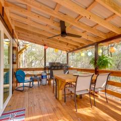 Cabin with Deck and Fire Pit 2 Mi to Holden Beach!