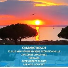 CAMARG'Beach Vue mer-Piscines-Plages-Tennis-Parking-4PERS