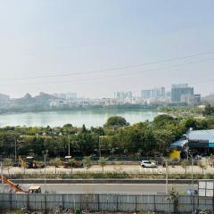 MidTown lake view pent house Near Hitech city