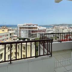 Elegant and Panoramic 3-Bedroom in Central Tangier