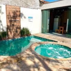 Casa com piscina climatizada e eventos Day use