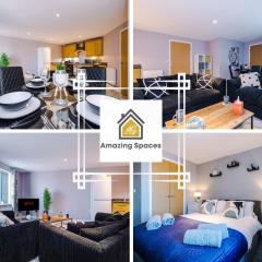 MODERN 2 BEDROOM 2 BATHROOM APARTMENT SLEEPS 4 IN WARRINGTON FOR WORK AND LEISURE WITH PRIVATE PARKING BY AMAZING SPACES RELOCATIONS Ltd