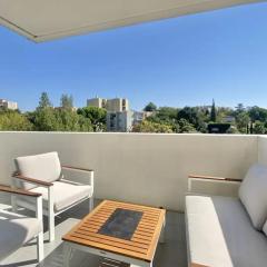 Bright apartment with balcony