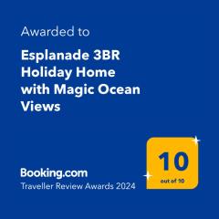 Esplanade 3BR Holiday Home with Magic Ocean Views