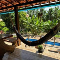 Casa Amadou com grande piscina em Boipeba