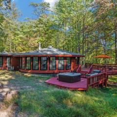Modern Wooded Oasis with Hot Tub, WiFi, Deck, Grill & Dome!