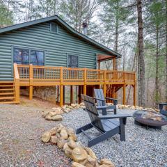 Charming Ellijay Cabin with Deck, Fire Pit and Hot Tub