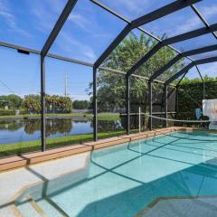 Shangri La Retreat! Lakefront private pool home with bright, tropical design!