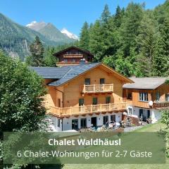 Chalet WaldHäusl luxuriöse Ferienwohnungen mit Sauna & Whirlpool, Kamin, Balkon oder Terrasse mit Bergblick