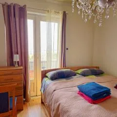 Bright charming house with a garten balkony, panoramic view