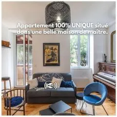 Appart cosy Rétro voyage avec véranda & piano