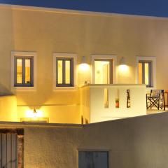 Blue and White Aura Santorini traditional house