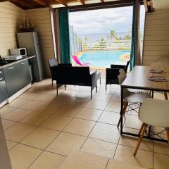 appart T2 avec varangue vue mer et piscine ST GILLES LES BAINS