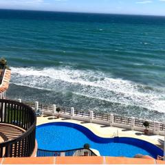 Beachfront Penthouse Apartment with Large Terrace and Breathtaking Sea Views close to Marbella Spain