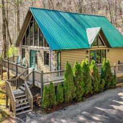 Bryson City Cabin with Stunning Views and Hot Tub!