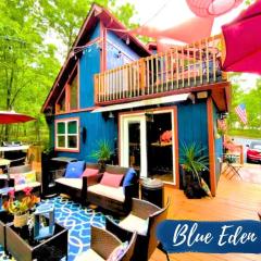 Blue Eden: Chic, Tranquil, Picturesque w/ Hot Tub and Fire Pit