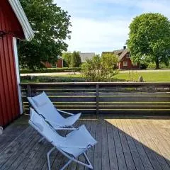Stort semesterhus med sol