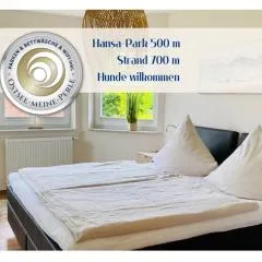 FeWo PANORAMADECK Familien-strandnah-Garten-Hunde-Sport-und Schwimmbadnah-HansaPark