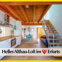 Helle 72qm Maisonette Wohnung im Herzen Erfurts mit Kingsize Bett, Smart-TV, etc