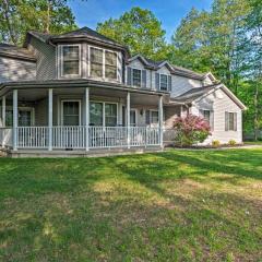 Poconos Lake House with Dock, Fire Pit and Game Room!