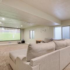 Home Theater and Patio South Jordan Basement Unit