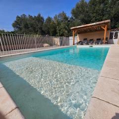 TAGLIO ROSSO-piscine privée chauffée- proche piscines naturelles du Cavu- Pinarello