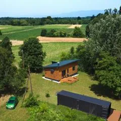 Wooden house "50 m2" and Container home "25 m2" in Lekneno near Zagreb