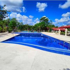 Family accommodation with pool and water park