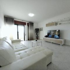 Beachfront flat with pool