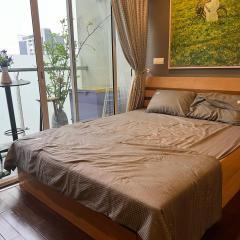Centered modern Studio apartment with pool & gym