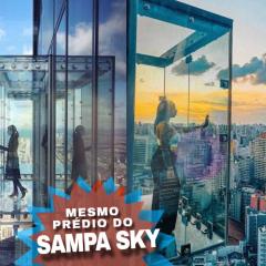Sampa SKY Lounge APs modernos e completos com vista privilegiada no prédio mais alto de SP