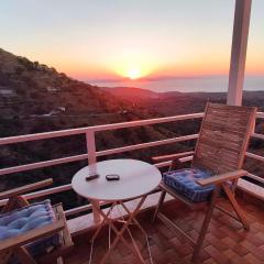 Enjoy a wondeful sunset from a traditional house-AGGELOS