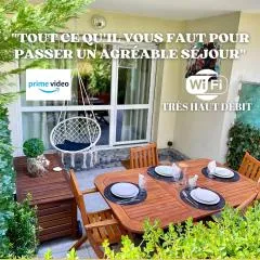 Studio Rénové au calme avec Terrasse Trouville