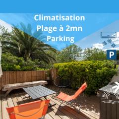 Le Murmure du Palmier * Mer à 2 min * Parking Privé * Terrasse
