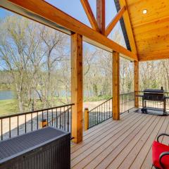 Riverfront Mountain View Cabin with Deck and Grill!