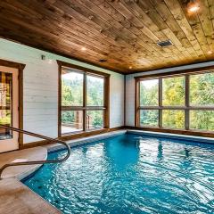 LUX Indoor POOL Cabin GameRoom Theatre & Hot Tub! - Milas Mountain Oasis
