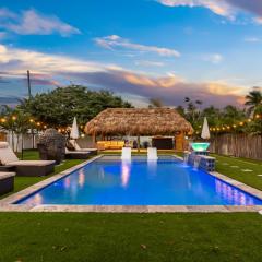 Bali Inspired home with Heated Pool, Sauna and Hot Tub! Close to Beach and Atlantic Ave