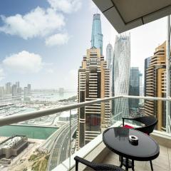 SettlerHomes- Breathtaking 2BR Marina High-Floor