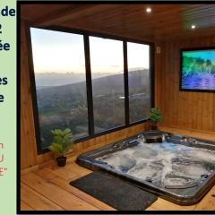 Le Belvédère du Piton Hyacinthe grande villa capacité 22 personnes avec vrai jacuzzi billard trampoline babyfoot