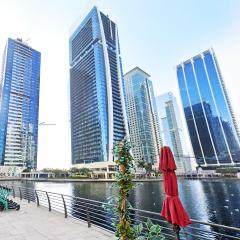 Full lake view 1BK Spacious Apartment V- JLT- , 5mn to marina metro, late check in