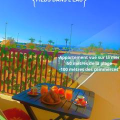 Pieds Dans L eau 50 m de la mer linge de maison fournie