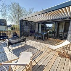 Chalet Jullouville - 6 pers. - Piscine chauffée - Terrasse privative - Proche plage et commerces - FR-1-361-470