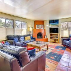 Bright Santa Fe Condo with Fireplace, Walk to Plaza!