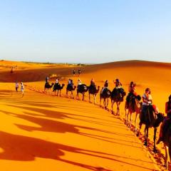 Enjoy Moda Camp Merzouga tours- Camel sunset sunrise Quad Sunboarding ATV