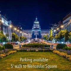 New town Prague 5’ walk to Wenceslas Square
