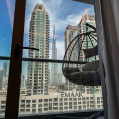Majestic 2BR Haven with Burj Khalifa View
