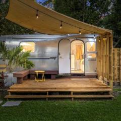 Beautiful Retro Airstream in an Urban Oasis