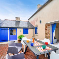 Maison avec terasse et jardin - 1km plage de Kérity